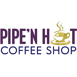 PIPE'N HOT COFFEE SHOP logo