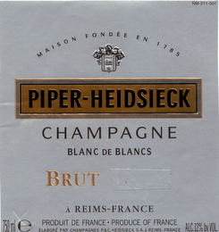 PIPER-HEIDSIECK CHAMPAGNE BLANC DE BLANCS BRUT logo