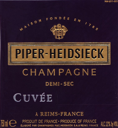 PIPER-HEIDSIECK CHAMPAGNE DEMI-SEC CUVÉE logo