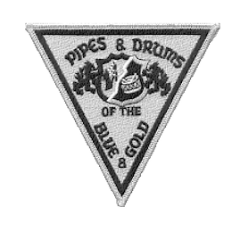 PIPES & DRUMS OF THE BLUE & GOLD logo