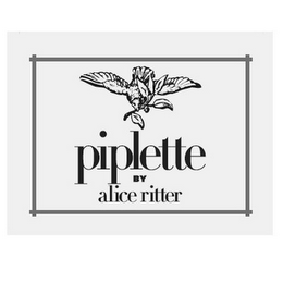 PIPLETTE BY ALICE RITTER logo