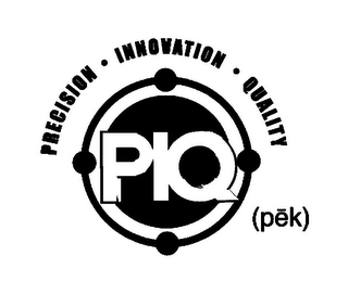 PIQ PRECISION · INNOVATION · QUALITY (PEK) logo