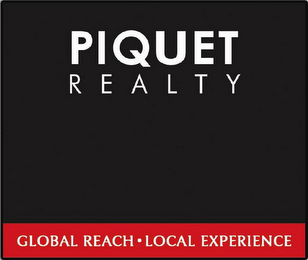 PIQUET REALTY GLOBAL REACH · LOCAL EXPERIENCE logo