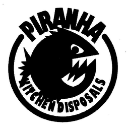 PIRANHA KITCHEN DISPOSALS logo