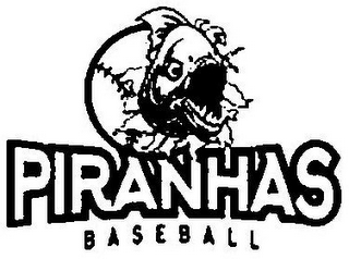 PIRANHAS BASEBALL logo