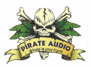 PIRATE AUDIO WHATS IN YOUR TRUNK logo