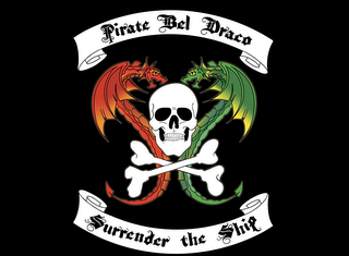 PIRATE BEL DRACO SURRENDER THE SHIP logo