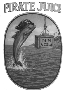 PIRATE JUICE RUM & COLA logo