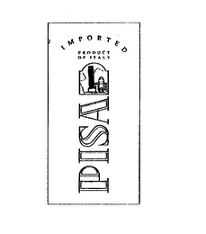 PISA IMPORTED PRODUCT OF ITALY logo