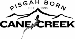 PISGAH BORN EST. 1995 CANE CREEK logo