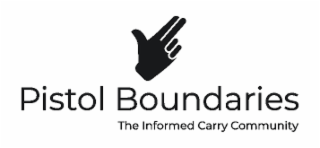 PISTOL BOUNDARIES THE INFORMED CARRY COMMUNITY logo