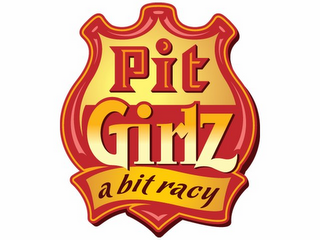 PIT GIRLZ A BIT RACY logo