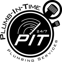 PIT PLUMB-IN-TIME PLUMBING SERVICES 24/7 logo