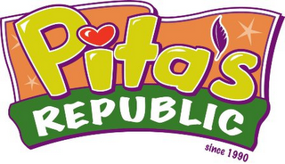 PITA'S REPUBLIC SINCE 1990 logo