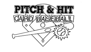 PITCH & HIT CARD BASEBALL logo