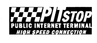 PITSTOP PUBLIC INTERNET TERMINAL HIGH SPEED CONNECTION logo