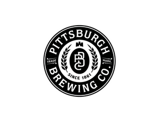 PITTSBURGH BREWING CO. PBC SINCE 1861 logo
