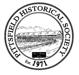 PITTSFIELD HISTORICAL SOCIETY EST. 1971 MARY'S BRIDGE 1874 logo