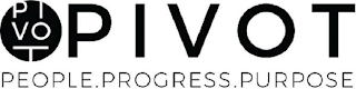 PIVOT P I V OT PEOPLE. PROGRESS. PURPOSE. logo