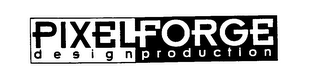 PIXELFORGE DESIGN PRODUCTION logo