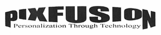 PIXFUSION PERSONALIZATION THROUGH TECHNOLOGY logo