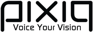 PIXIQ VOICE YOUR VISION logo