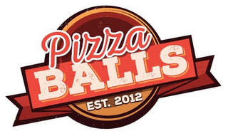 PIZZA BALLS EST. 2012 logo