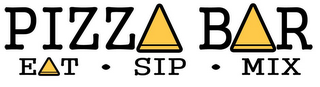 PIZZA BAR EAT SIP MIX logo