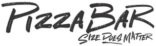 PIZZA BAR SIZE DOES MATTER logo