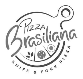 PIZZA BRASILIANA KNIFE & FORK PIZZA logo