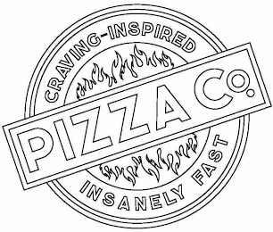 PIZZA CO. CRAVING-INSPIRED INSANELY FAST logo