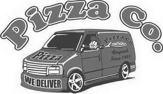 PIZZA CO. PIZZA WE DELIVER ORIGINAL SINCE 1993 logo