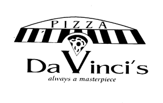 PIZZA DA VINCI'S ALWAYS A MASTERPIECE logo