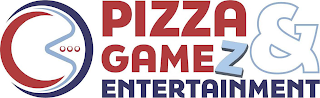 PIZZA & GAMEZ ENTERTAINMENT logo