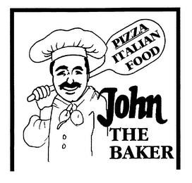 PIZZA ITALIAN FOOD JOHN THE BAKER logo