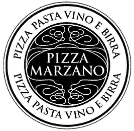 PIZZA MARZANO PIZZA PASTA VINO E BIRRA logo
