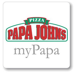 PIZZA PAPA JOHN'S MYPAPA logo