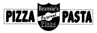 PIZZA PASTA BEANIE'S ORIGINAL PIZZA OF PATIBSON logo