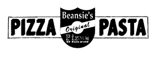PIZZA PASTA BEANSIE'S ORIGINAL PIZZA OF PATERSON logo
