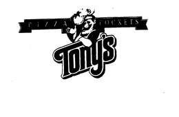 PIZZA POCKETS TONY'S logo