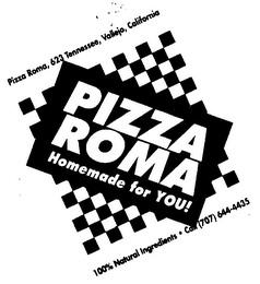 PIZZA ROMA HOMEMADE FOR YOU! logo