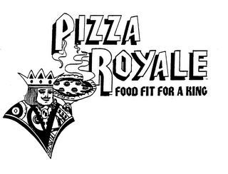 PIZZA ROYALE FOOD FIT FOR A KING logo
