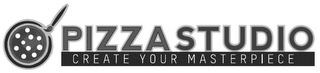PIZZA STUDIO CREATE YOUR MASTERPIECE logo