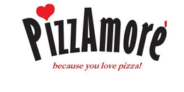 PIZZAMORÈ BECAUSE YOU LOVE PIZZA! logo