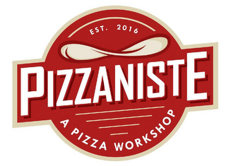 PIZZANISTE EST 2016 A PIZZA WORKSHOP logo