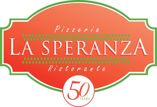PIZZERIA LA SPERANZA RISTORANTE 50 YEARS logo