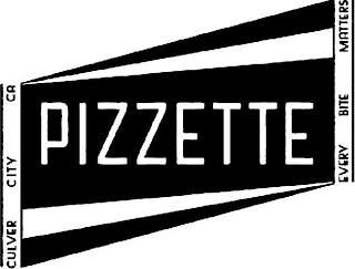 PIZZETTE CULVER CITY CA EVERY BITE MATTERS logo