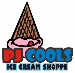PJ COOLS ICE CREAM SHOPPE logo