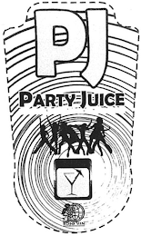 PJ PARTY JUICE BOJO VIN logo