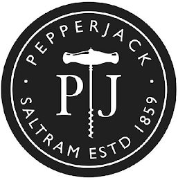 PJ · PEPPERJACK · SALTRAM ESTD 1859 logo